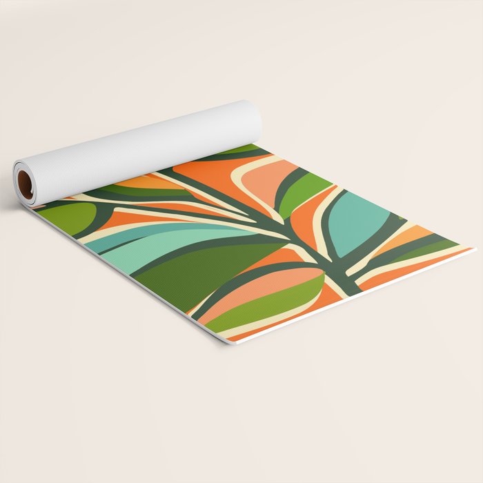 Thankful Garden - Abstract Botanical Illustration Yoga Mat Gallery Image 2