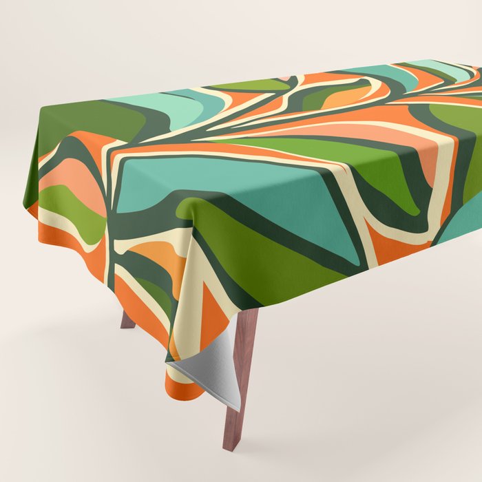 Thankful Garden - Abstract Botanical Illustration Tablecloth Gallery Image 1