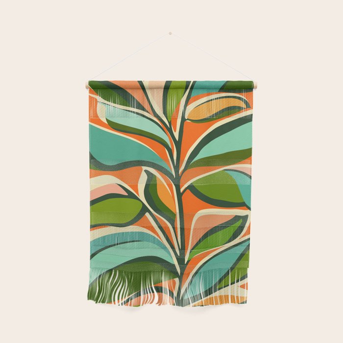 Thankful Garden - Abstract Botanical Illustration Wall Hanging Gallery Image 1