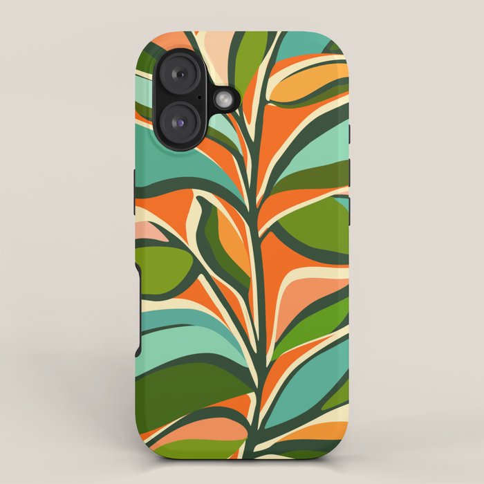 Thankful Garden - Abstract Botanical Illustration iPhone Case Gallery Image 1
