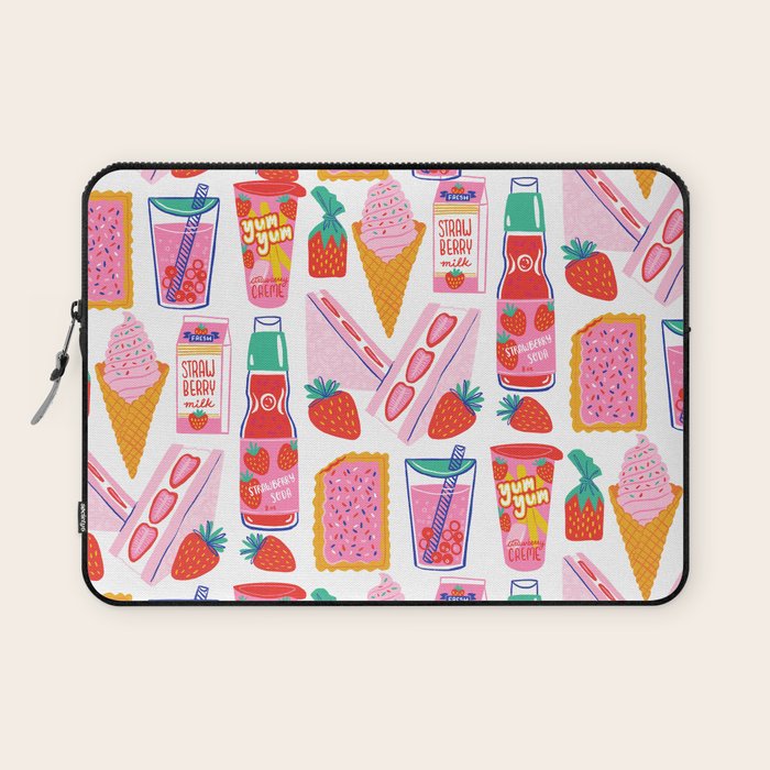Strawberry Snacks Laptop Sleeve Gallery Image 1