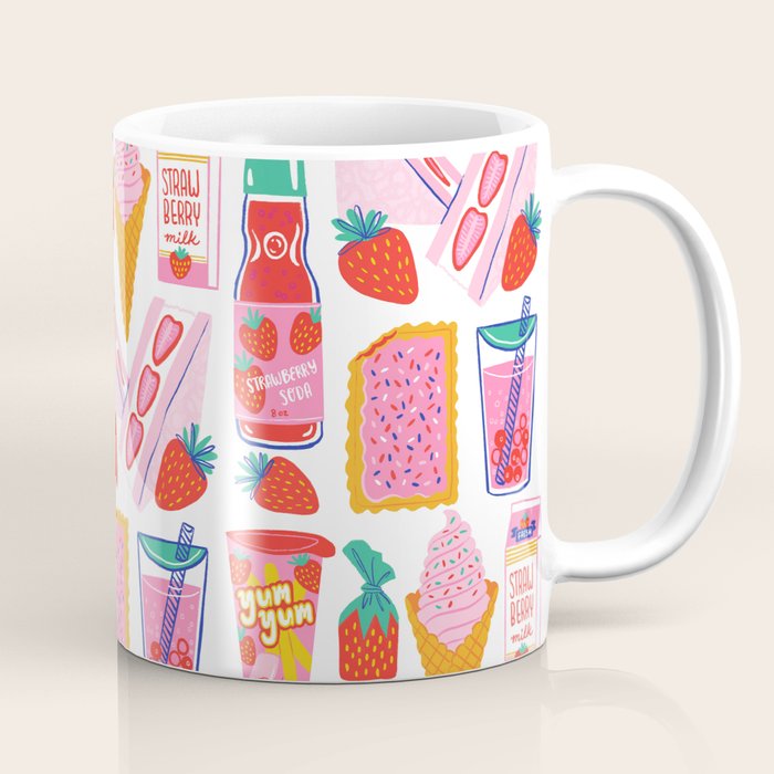 Strawberry Snacks Coffee Mug Gallery Image 1
