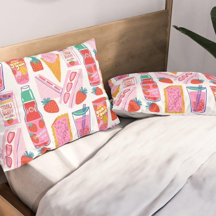 Strawberry Snacks Pillow Sham Gallery Image 2