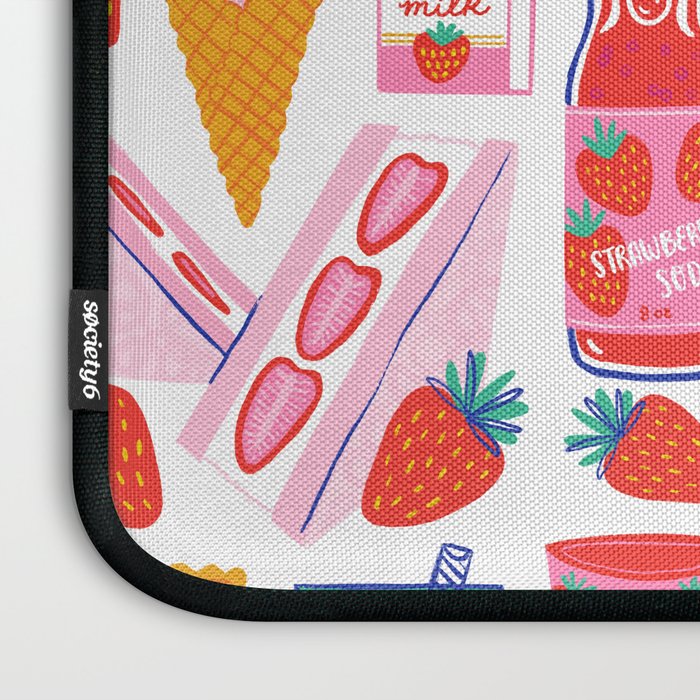 Strawberry Snacks Laptop Sleeve Gallery Image 3
