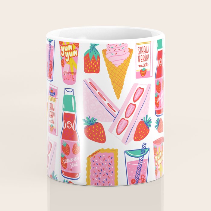 Strawberry Snacks Coffee Mug Gallery Image 4
