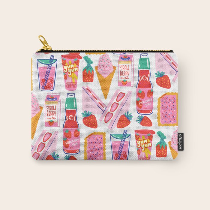 Strawberry Snacks Carry All Pouch Gallery Image 1