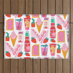 Strawberry Snacks Outdoor Rug Gallery Image 1