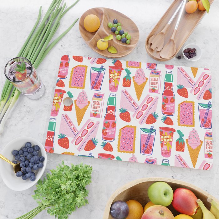 Strawberry Snacks Cutting Board Gallery Image 2