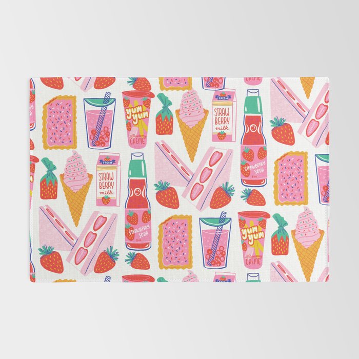 Strawberry Snacks Rug Gallery Image 2