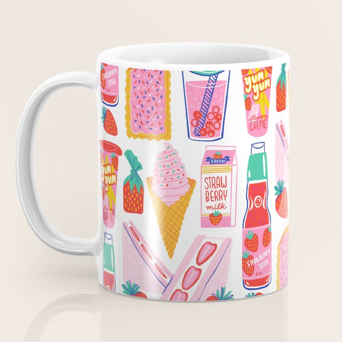 Strawberry Snacks Coffee Mug Gallery Image 3