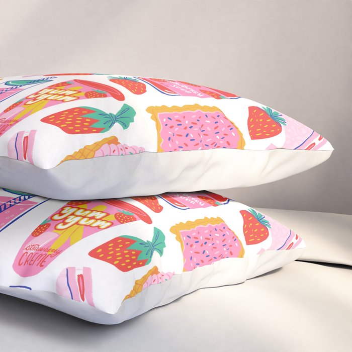Strawberry Snacks Pillow Sham Gallery Image 3