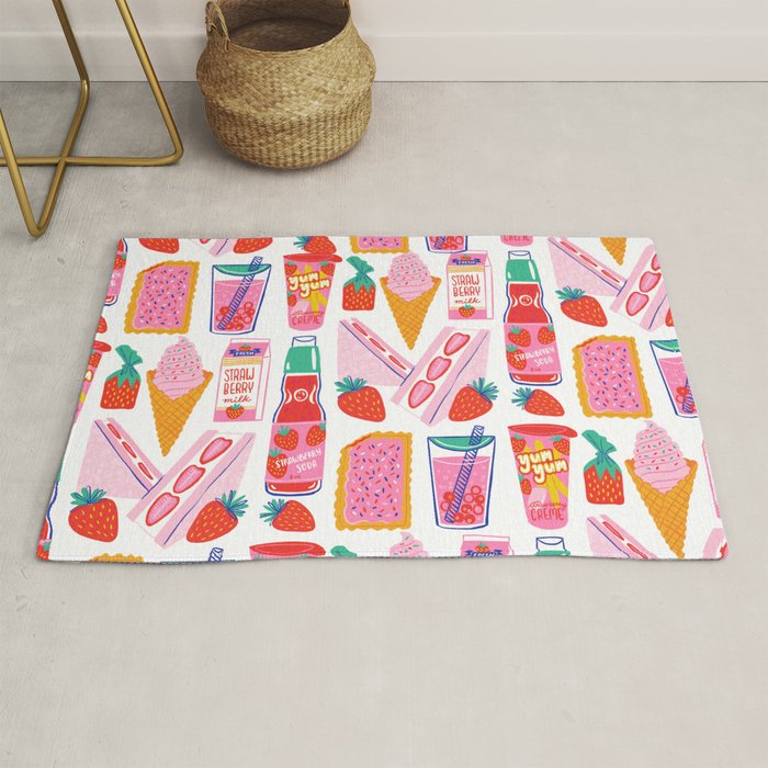Strawberry Snacks Rug Gallery Image 1