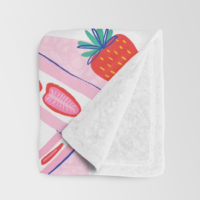 Strawberry Snacks Throw Blanket Gallery Image 3