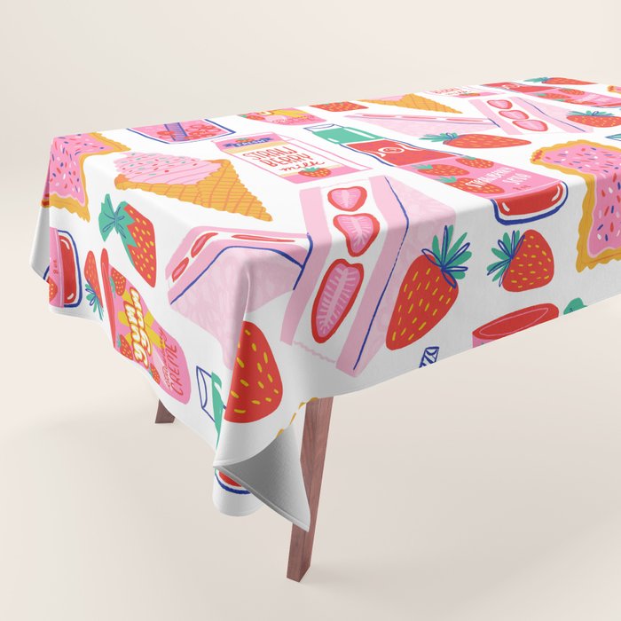 Strawberry Snacks Tablecloth Gallery Image 1