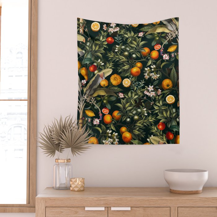 Vintage Fruit Pattern XXII Wall Tapestry Gallery Image 2