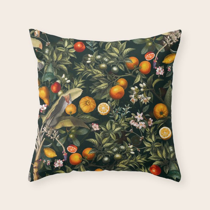 Vintage Fruit Pattern XXII Throw Pillow Gallery Image 6