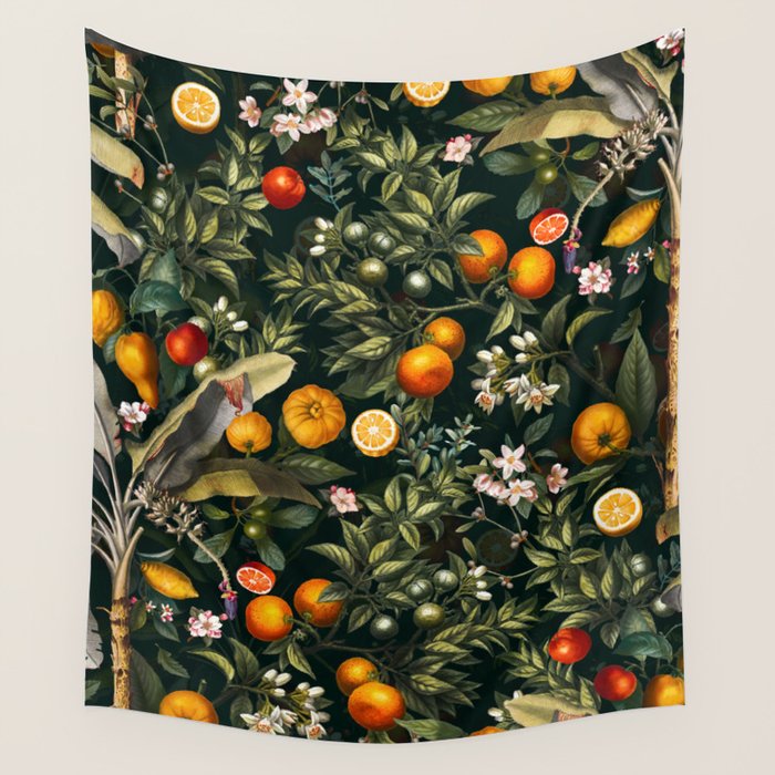 Vintage Fruit Pattern XXII Wall Tapestry Gallery Image 4