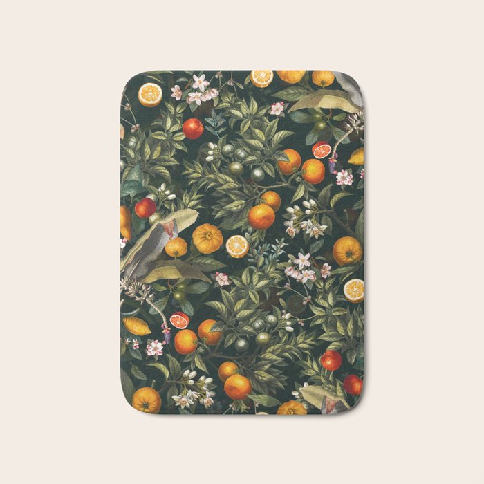 Vintage Fruit Pattern XXII Bath Mat Gallery Image 1