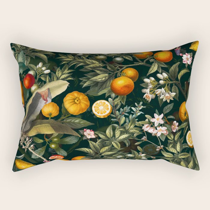 Vintage Fruit Pattern XXII Rectangular Pillow Gallery Image 2