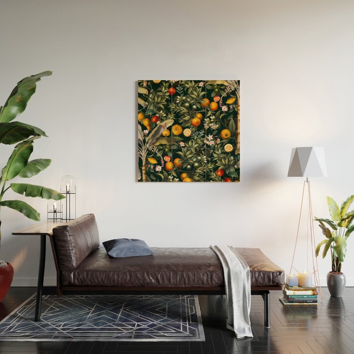 Vintage Fruit Pattern XXII Wood Wall Art Gallery Image 2