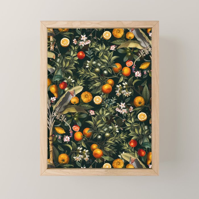 Vintage Fruit Pattern XXII Mini Art Print Gallery Image 1