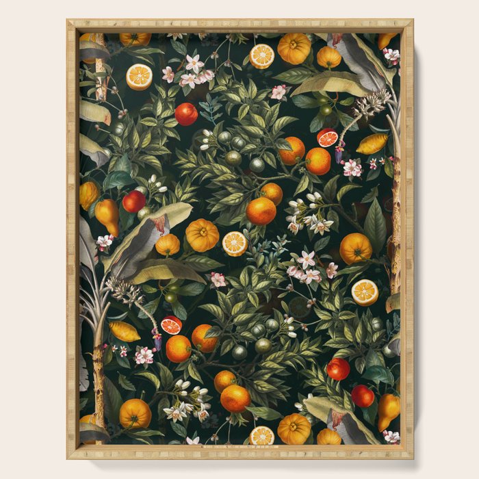 Vintage Fruit Pattern XXII Serving Tray Gallery Image 1