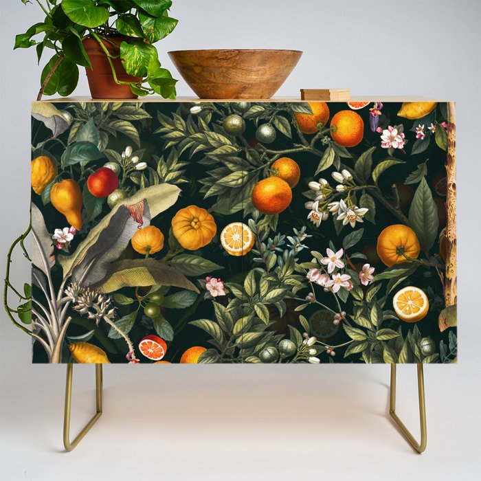 Vintage Fruit Pattern XXII Credenza Gallery Image 1