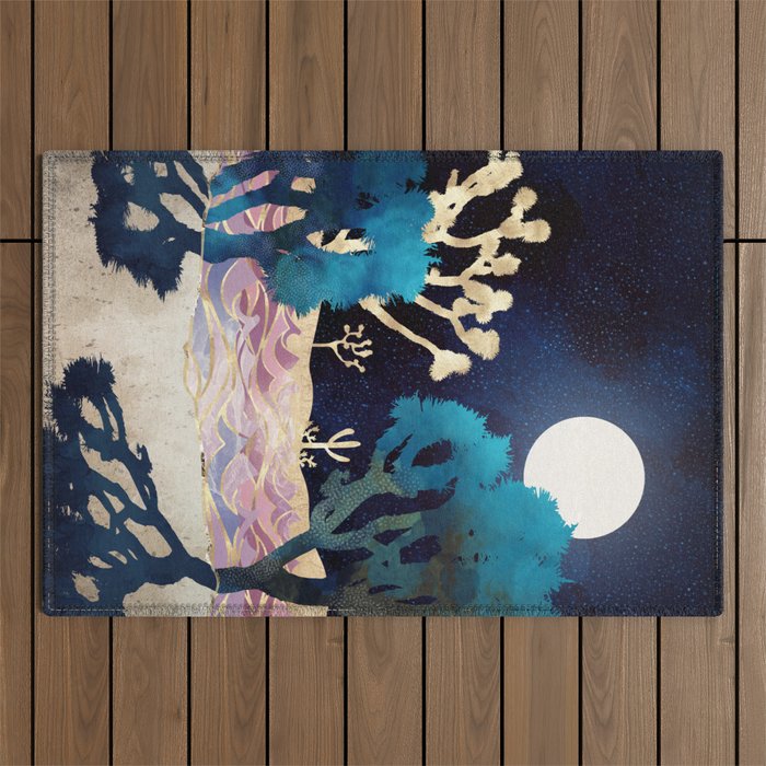 Desert Lake Moonlight Outdoor Rug Gallery Image 1