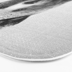 Grizzly Bear - Black & White Bath Mat Gallery Image 3