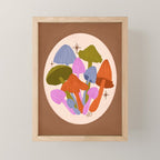 Fun and Funky Mushrooms Mini Art Print Gallery Image 1