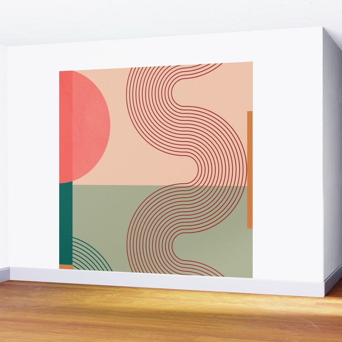 geometric abstract 158 Wall Mural Gallery Image 2
