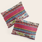 Turkish Antique Kilim Print with Horizontal Stripes  Pillow Sham Gallery Image 3