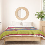 Turkish Antique Kilim Print with Horizontal Stripes  Duvet Cover Gallery Image 3