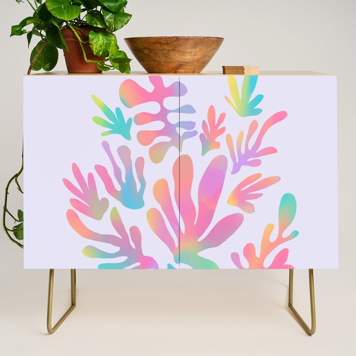 Matisse colorful pastel cutouts Credenza Gallery Image 1