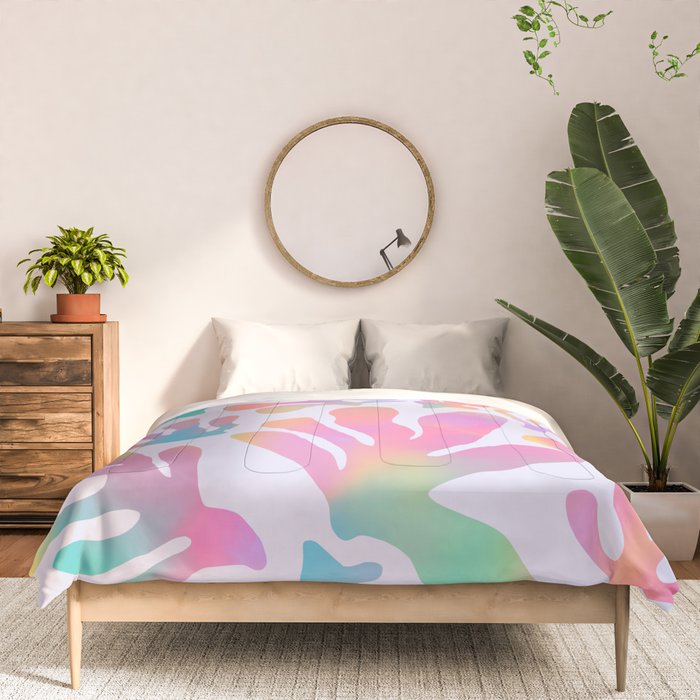 Matisse colorful pastel cutouts Comforter Gallery Image 3