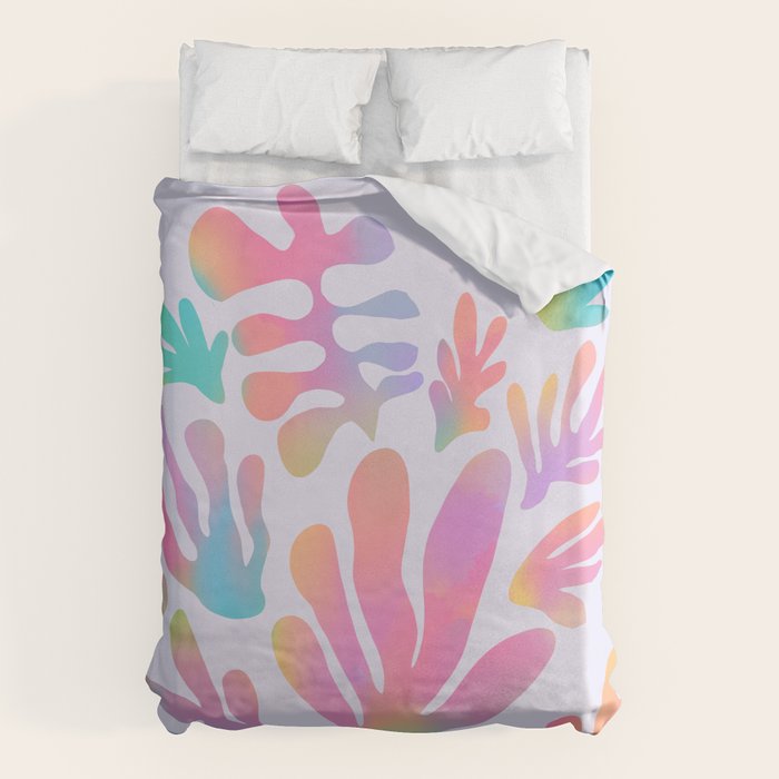 Matisse colorful pastel cutouts Duvet Cover Gallery Image 1