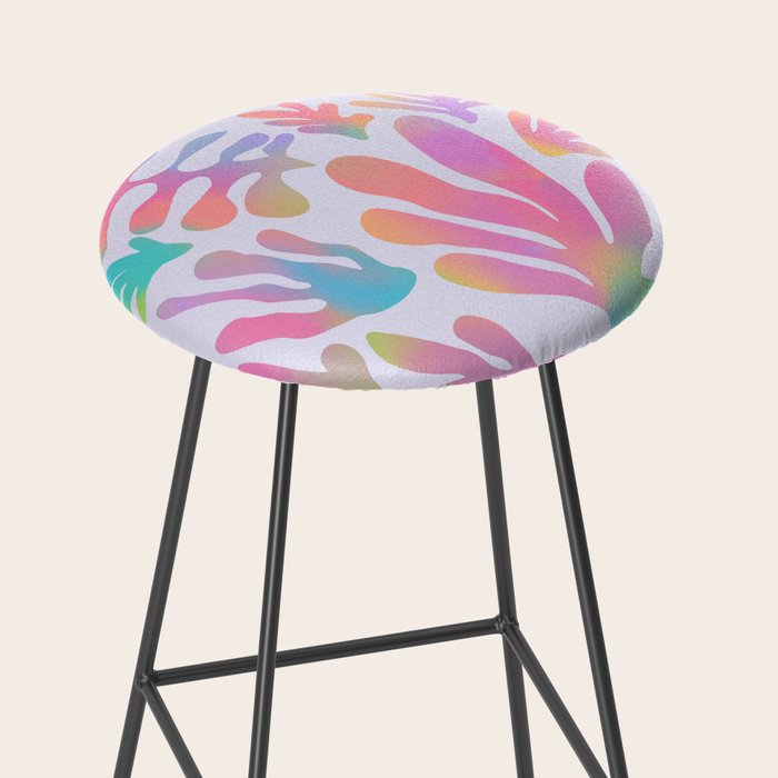 Matisse colorful pastel cutouts Stool Gallery Image 2