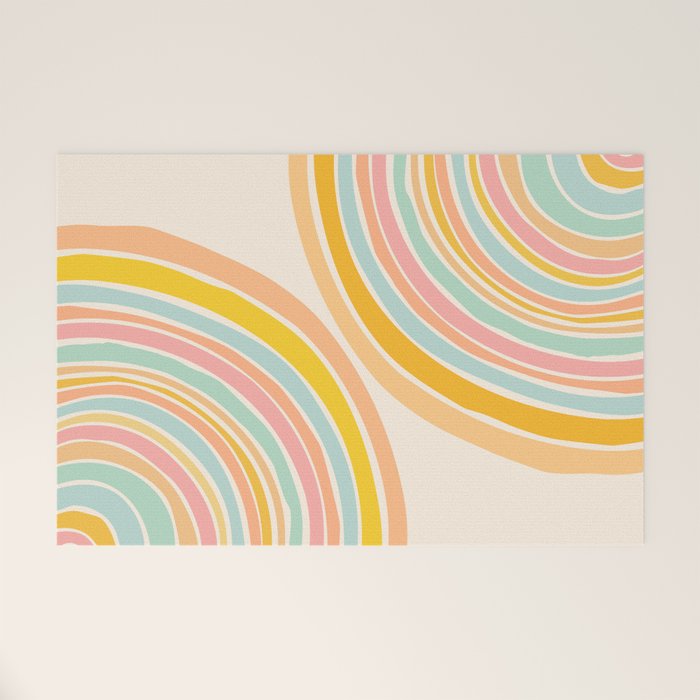 Rainbow Reflections Welcome Mat Gallery Image 1