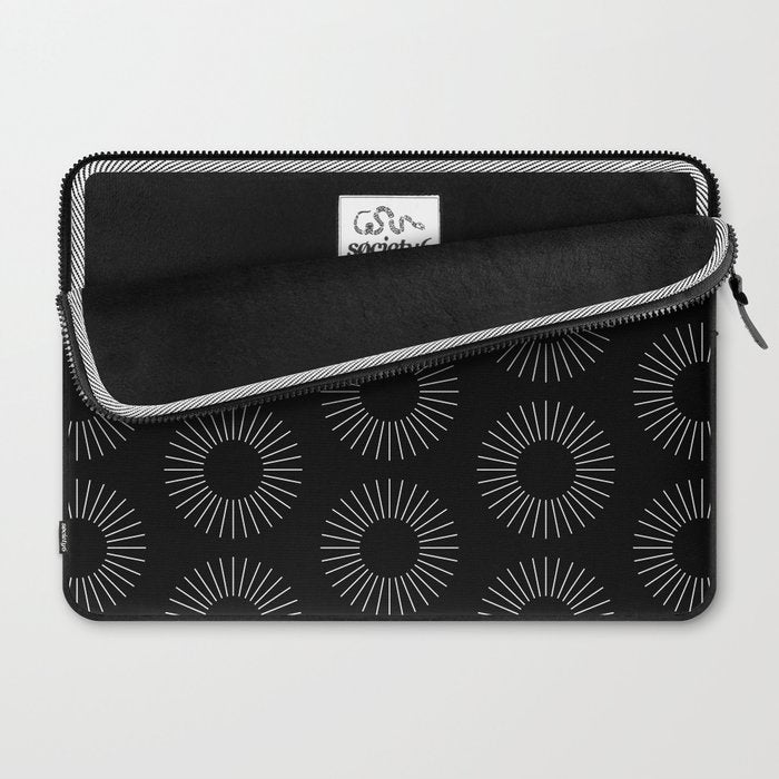 Minimalist Sunray Pattern IX Laptop Sleeve Gallery Image 2