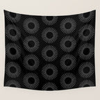 Minimalist Sunray Pattern IX Wall Tapestry Gallery Image 4