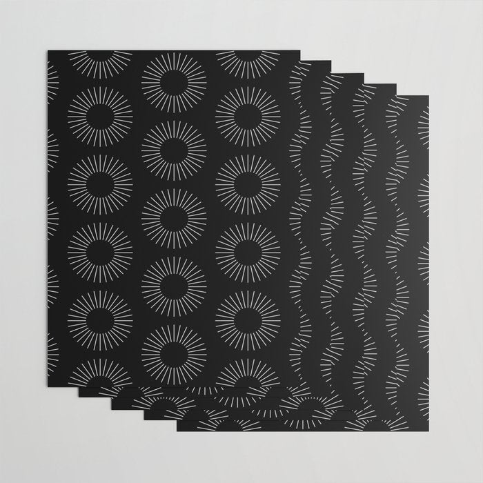 Minimalist Sunray Pattern IX Wrapping Paper Gallery Image 3