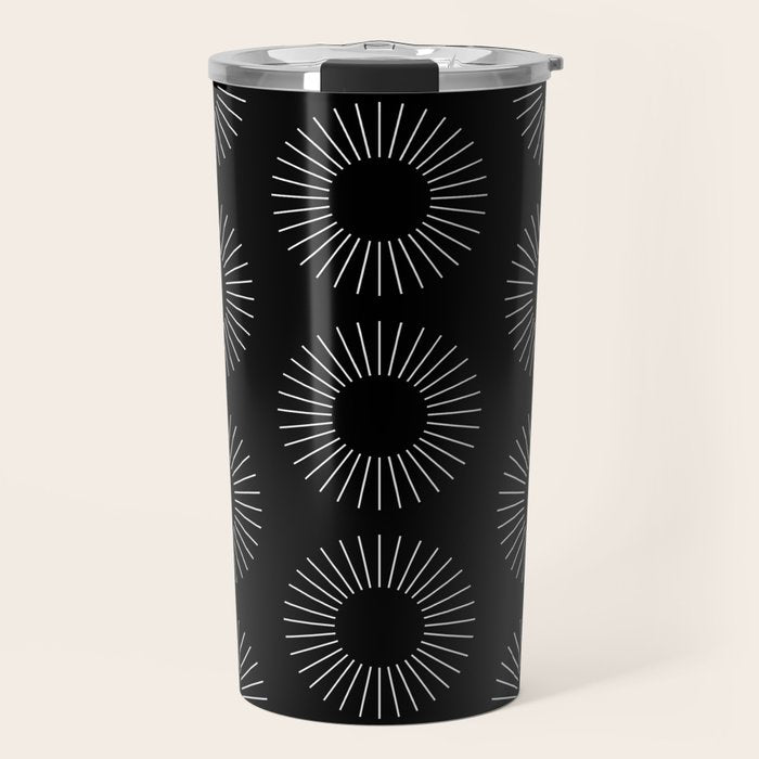 Minimalist Sunray Pattern IX Travel Mug Gallery Image 1