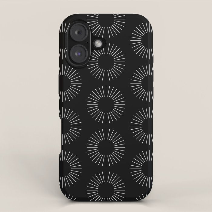 Minimalist Sunray Pattern IX iPhone Case Gallery Image 1