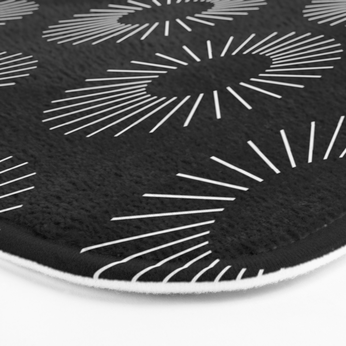 Minimalist Sunray Pattern IX Bath Mat Gallery Image 3