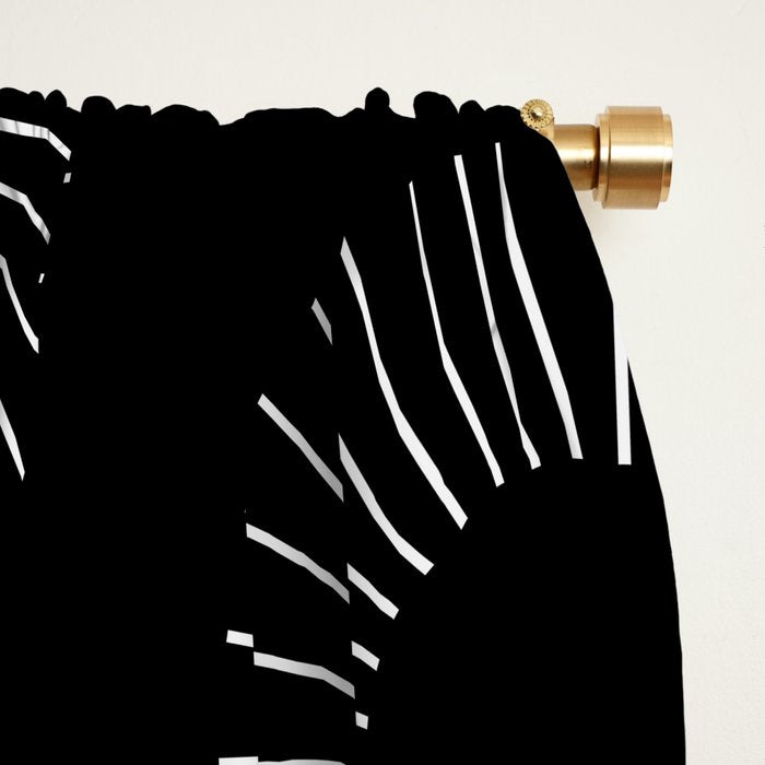 Minimalist Sunray Pattern IX Window Curtain Gallery Image 2