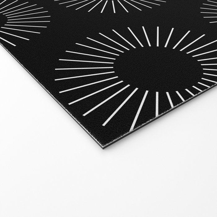 Minimalist Sunray Pattern IX Welcome Mat Gallery Image 2