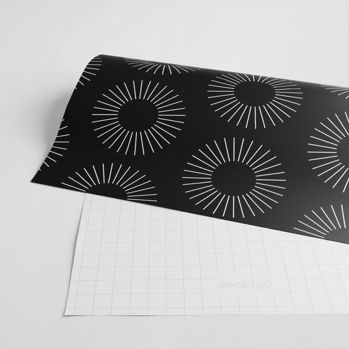 Minimalist Sunray Pattern IX Wrapping Paper Gallery Image 2