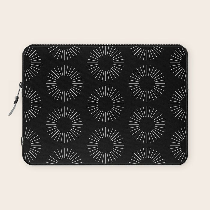 Minimalist Sunray Pattern IX Laptop Sleeve Gallery Image 1