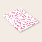 Modern white pink  watercolor animal print Notebook Gallery Image 2
