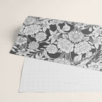 Vintage bohemian black white roses country floral Wrapping Paper Gallery Image 2